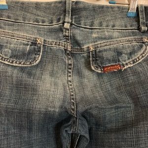 Rare Seven jeans distressed bell bottoms